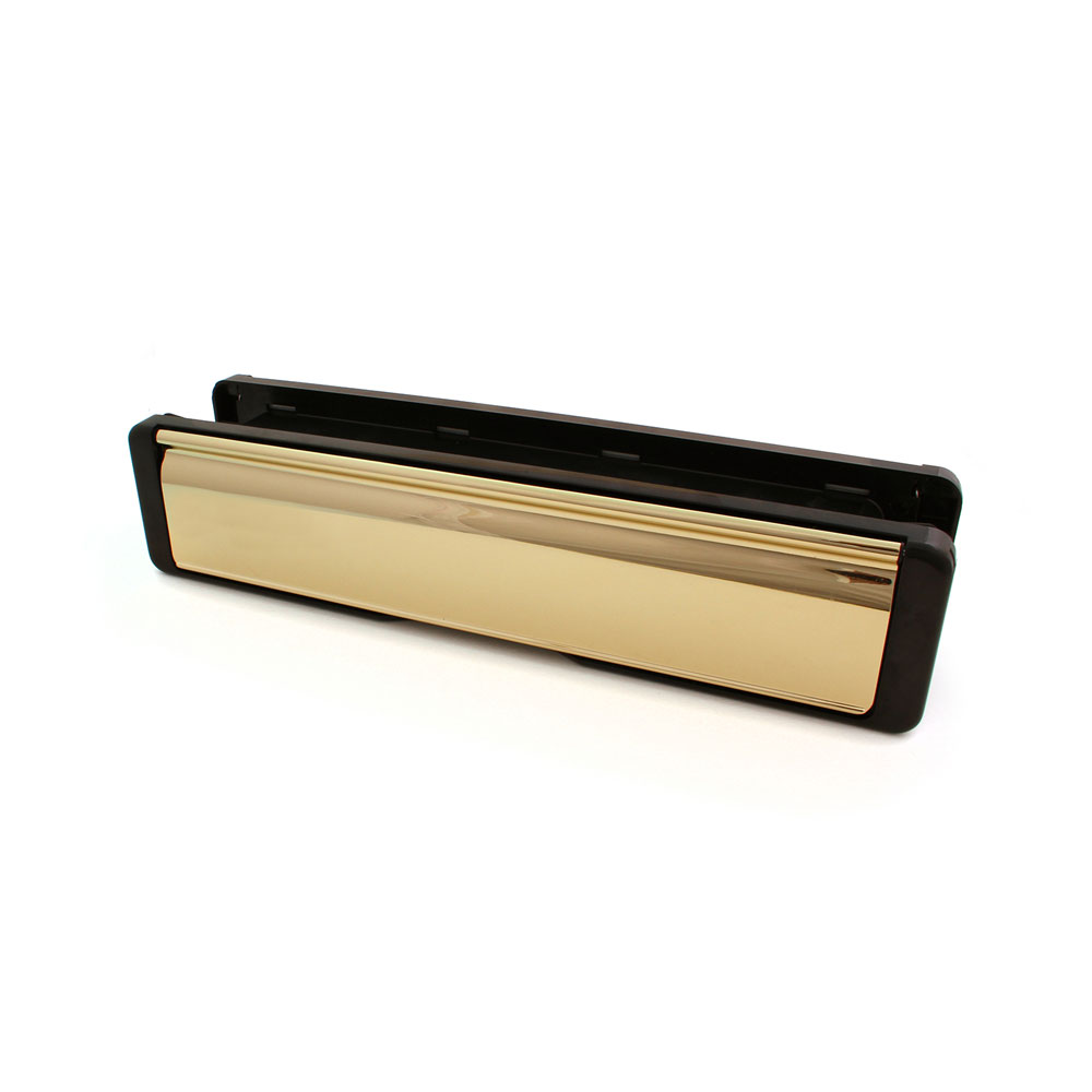 Timber Series 40-80 Nu Mail Edge Letterplate (68mm) - Hardex Gold